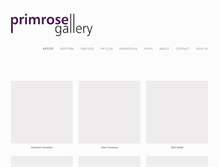 Tablet Screenshot of primrosegallery.co.uk